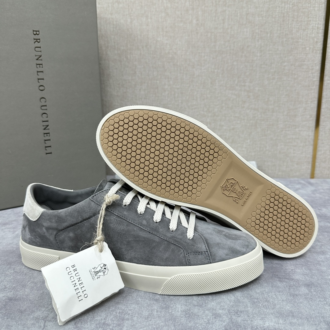 💋💍BC家 Brunello Cucinell* 绒面革胶底鞋 官方 9,900 新品男款休