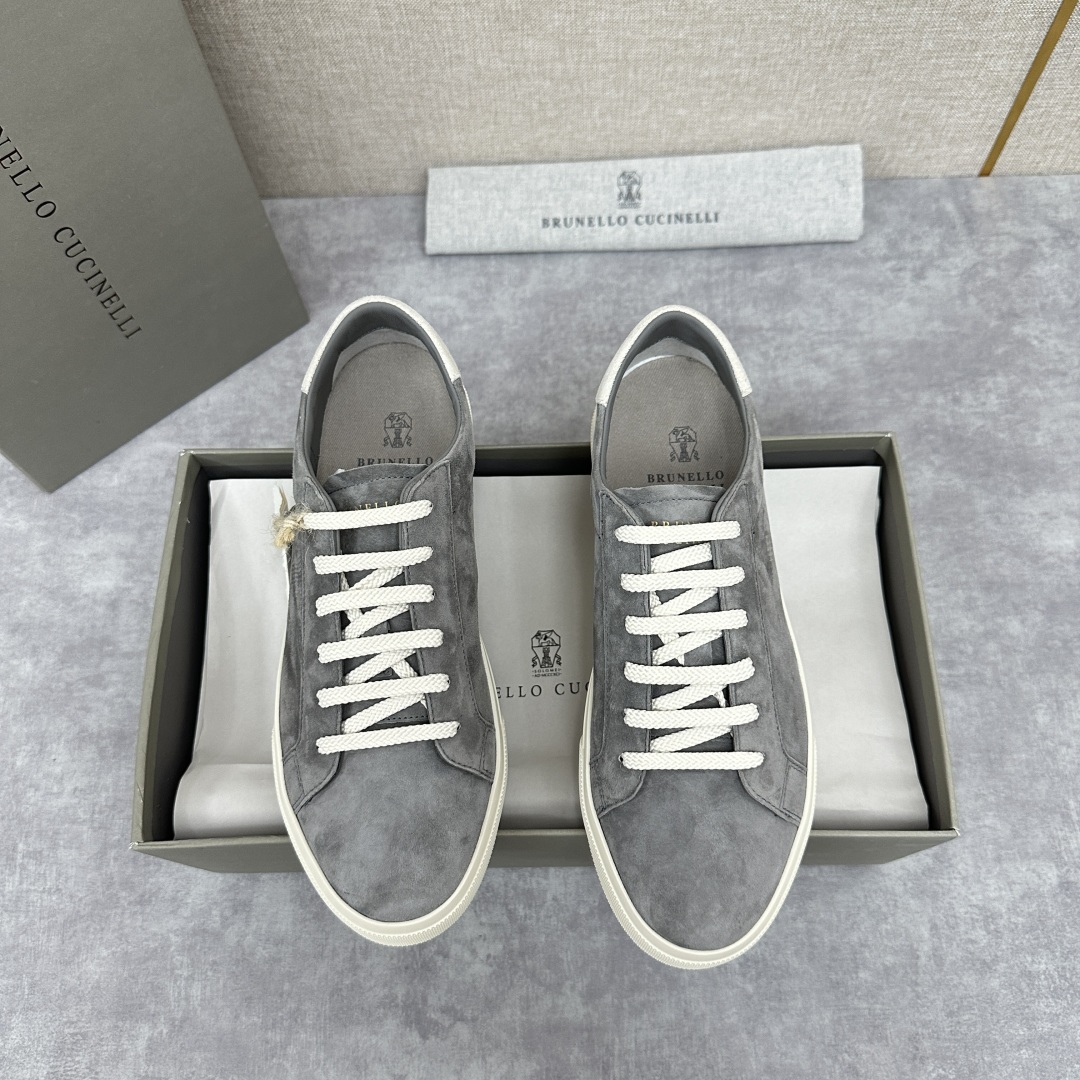 💋💍BC家 Brunello Cucinell* 绒面革胶底鞋 官方 9,900 新品男款休