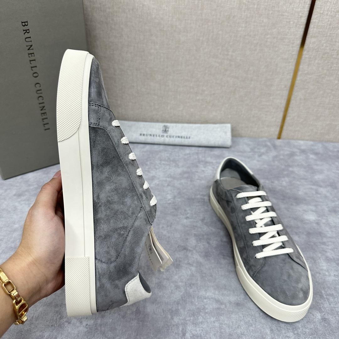 💋💍BC家 Brunello Cucinell* 绒面革胶底鞋 官方 9,900 新品男款休