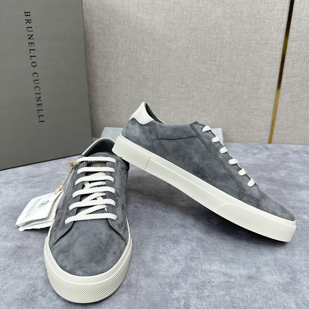 💋💍BC家 Brunello Cucinell* 绒面革胶底鞋 官方 9,900 新品男款休