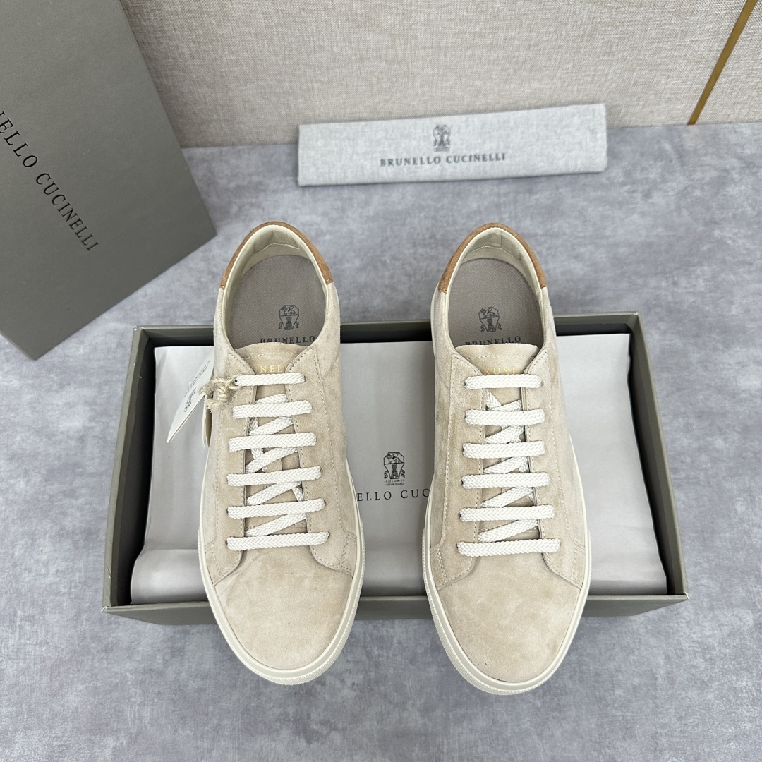 💋💍BC家 Brunello Cucinell* 绒面革胶底鞋 官方 9,900 新品男款休