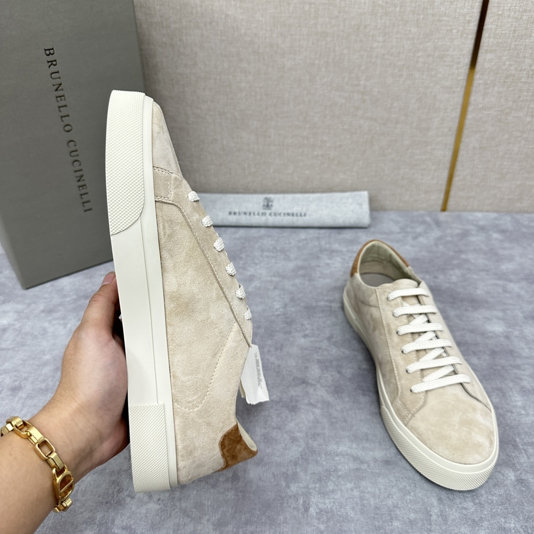 💋💍BC家 Brunello Cucinell* 绒面革胶底鞋 官方 9,900 新品男款休
