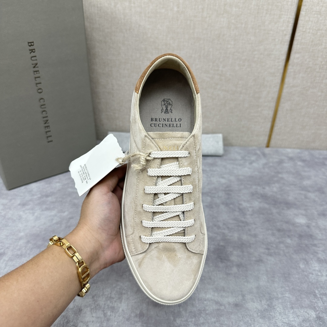 💋💍BC家 Brunello Cucinell* 绒面革胶底鞋 官方 9,900 新品男款休