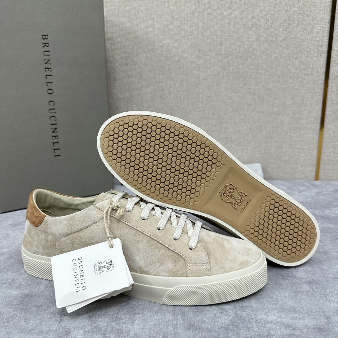 💋💍BC家 Brunello Cucinell* 绒面革胶底鞋 官方 9,900 新品男款休
