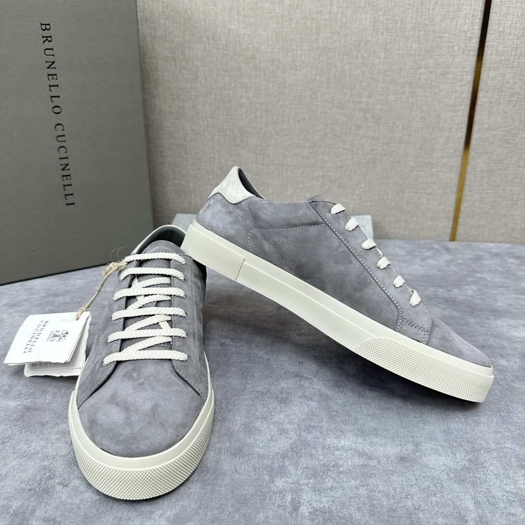 💋💍BC家 Brunello Cucinell* 绒面革胶底鞋 官方 9,900 新品男款休
