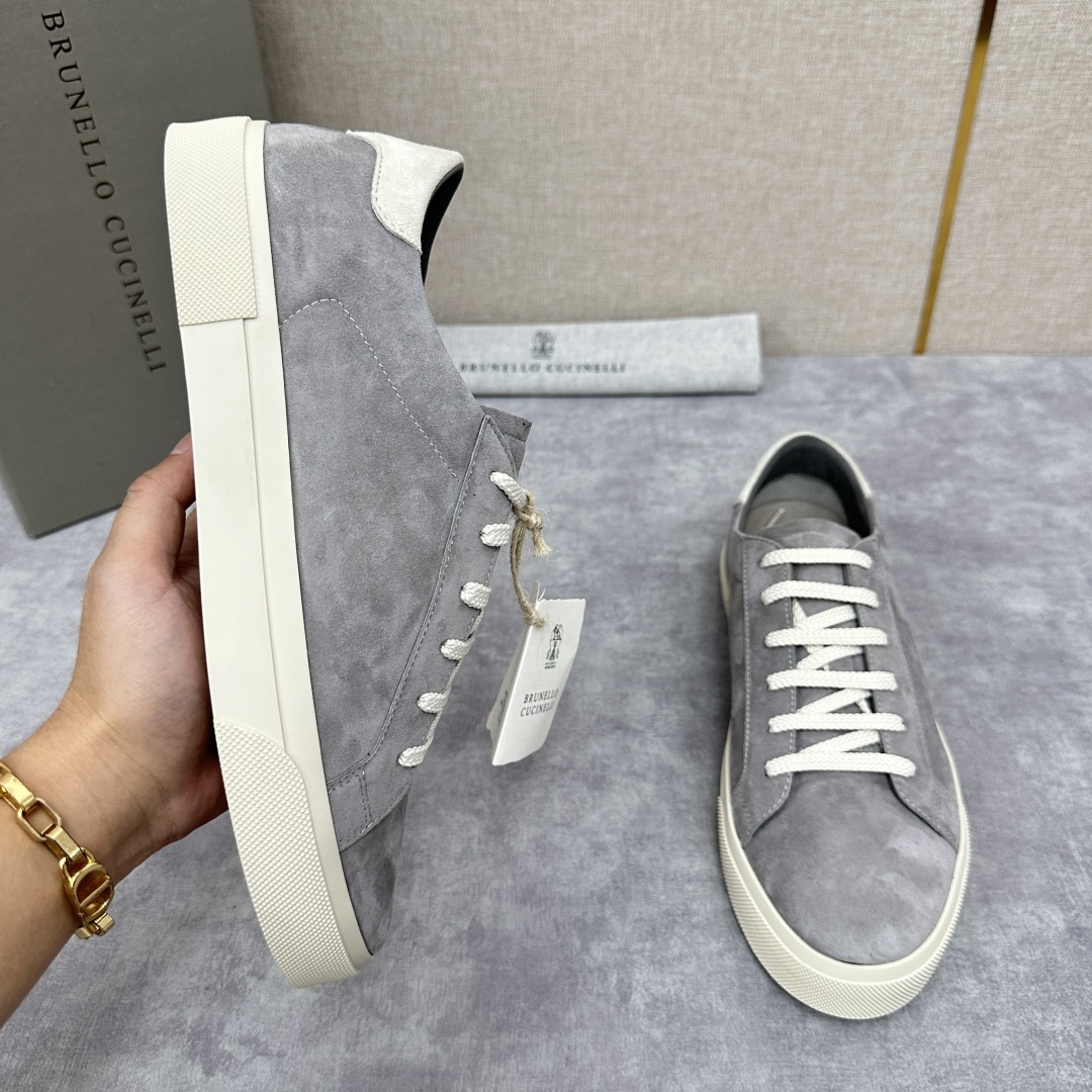 💋💍BC家 Brunello Cucinell* 绒面革胶底鞋 官方 9,900 新品男款休