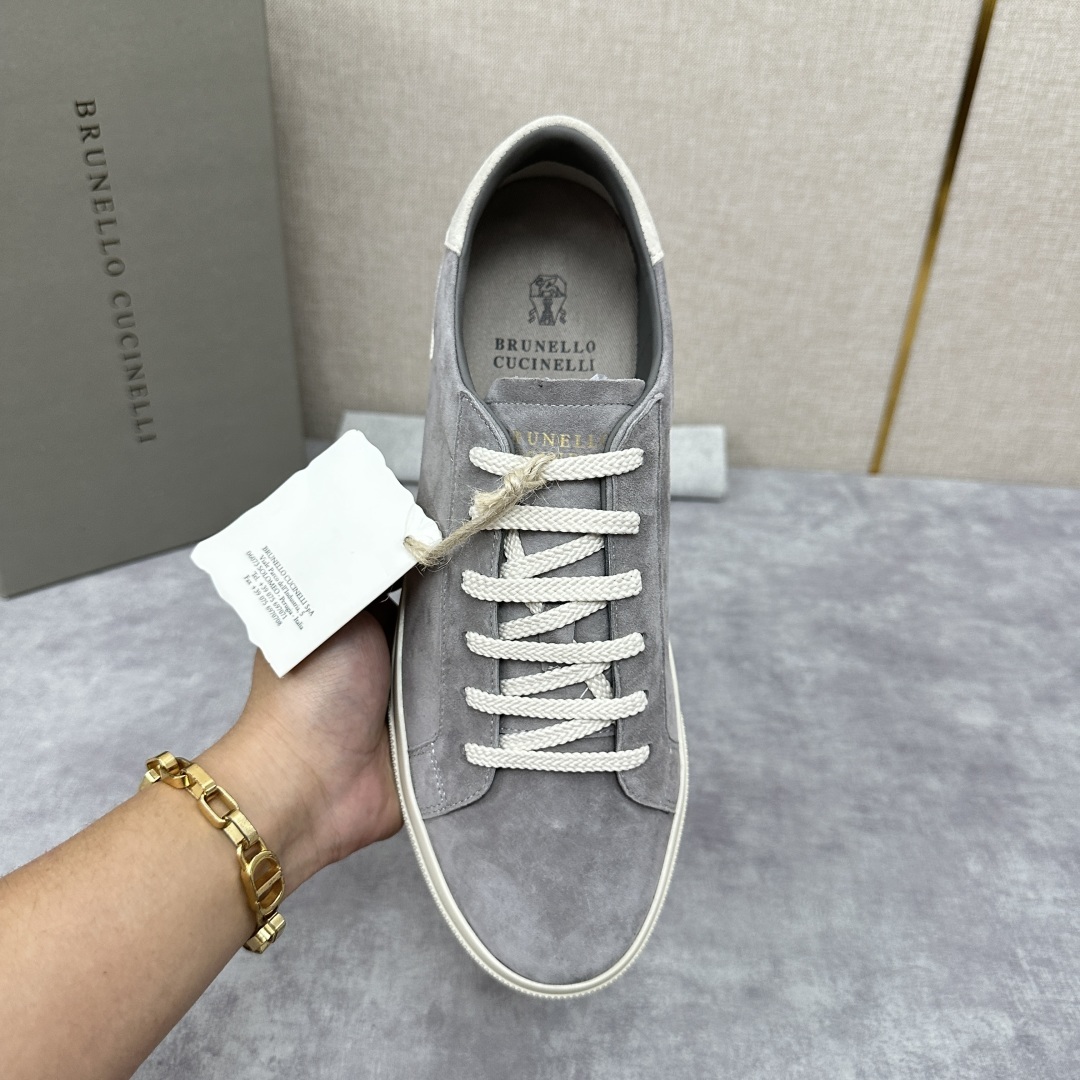 💋💍BC家 Brunello Cucinell* 绒面革胶底鞋 官方 9,900 新品男款休