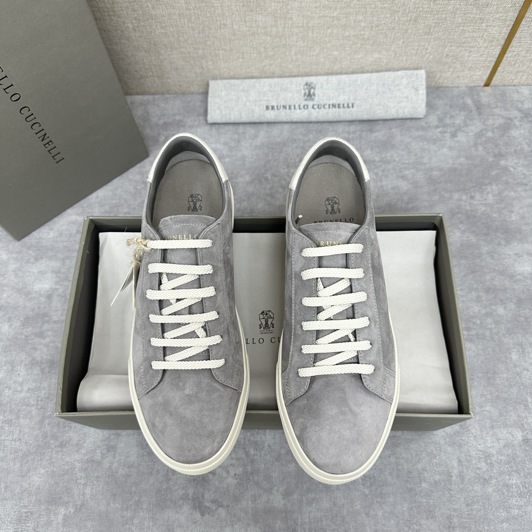 💋💍BC家 Brunello Cucinell* 绒面革胶底鞋 官方 9,900 新品男款休