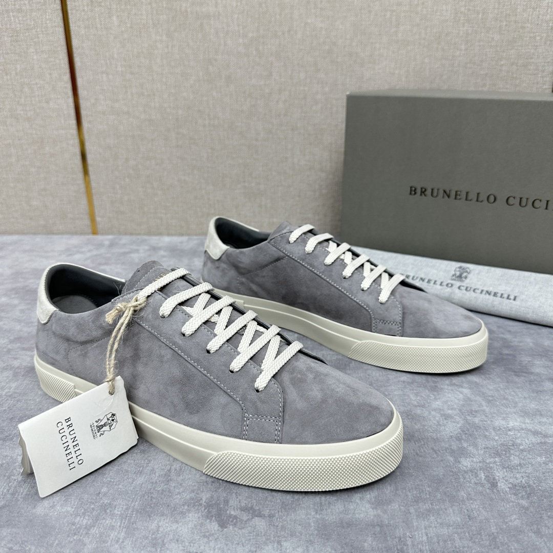 💋💍BC家 Brunello Cucinell* 绒面革胶底鞋 官方 9,900 新品男款休