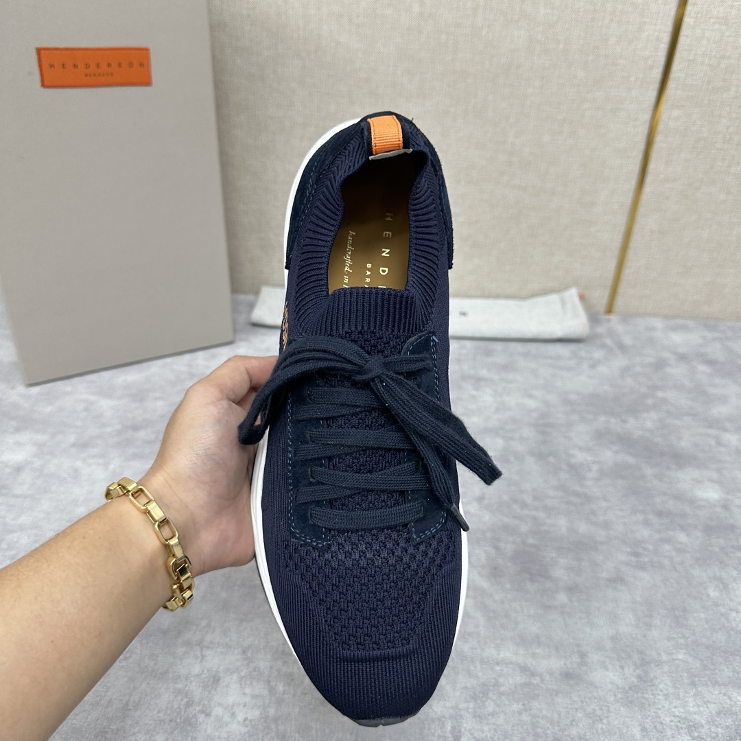 💋💍HDSN 家 Henderson Baracc* 新品纹路厚底运动鞋上新 新款男士飞织鞋 以