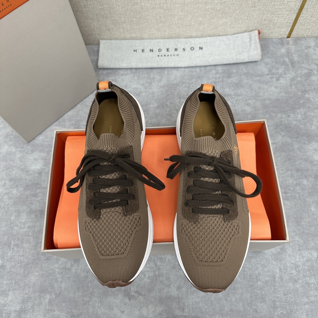 💋💍HDSN 家 Henderson Baracc* 新品纹路厚底运动鞋上新 新款男士飞织鞋 以