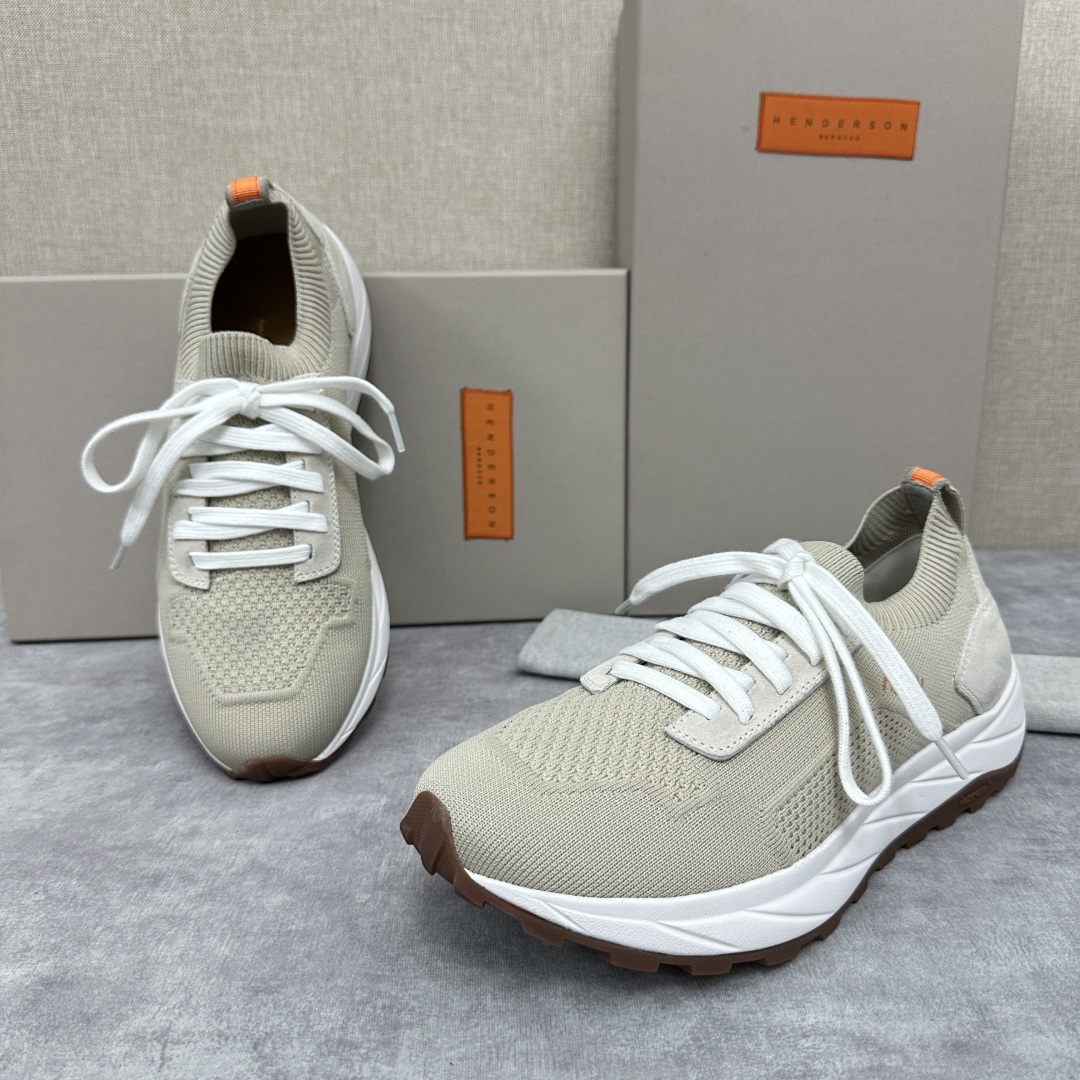 💋💍HDSN 家 Henderson Baracc* 新品纹路厚底运动鞋上新 新款男士飞织鞋 以