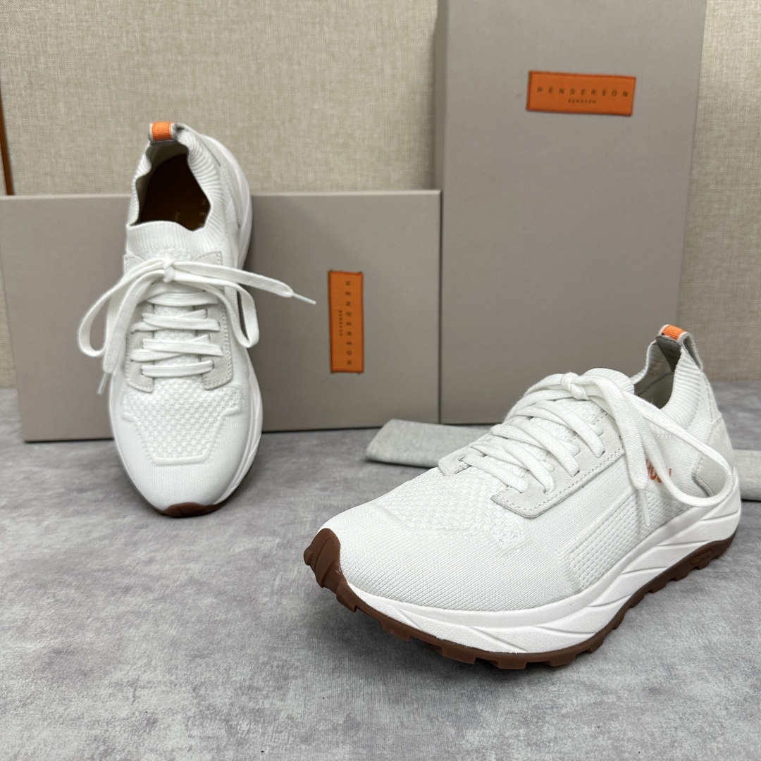 💋💍HDSN 家 Henderson Baracc* 新品纹路厚底运动鞋上新 新款男士飞织鞋 以