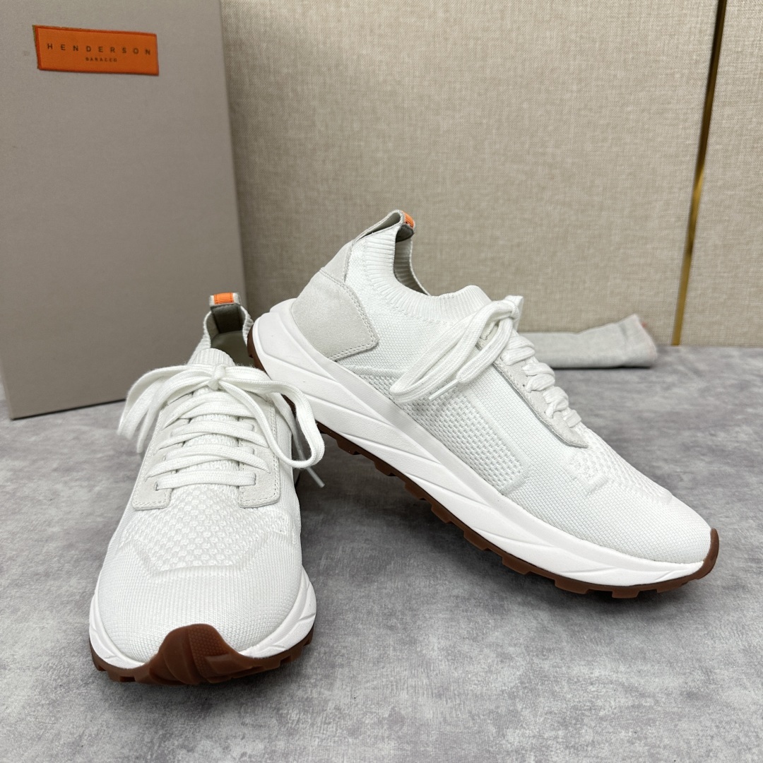 💋💍HDSN 家 Henderson Baracc* 新品纹路厚底运动鞋上新 新款男士飞织鞋 以