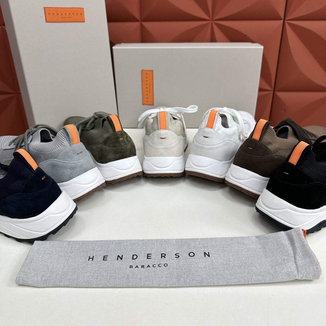 💋💍HDSN 家 Henderson Baracc* 新品纹路厚底运动鞋上新 新款男士飞织鞋 以