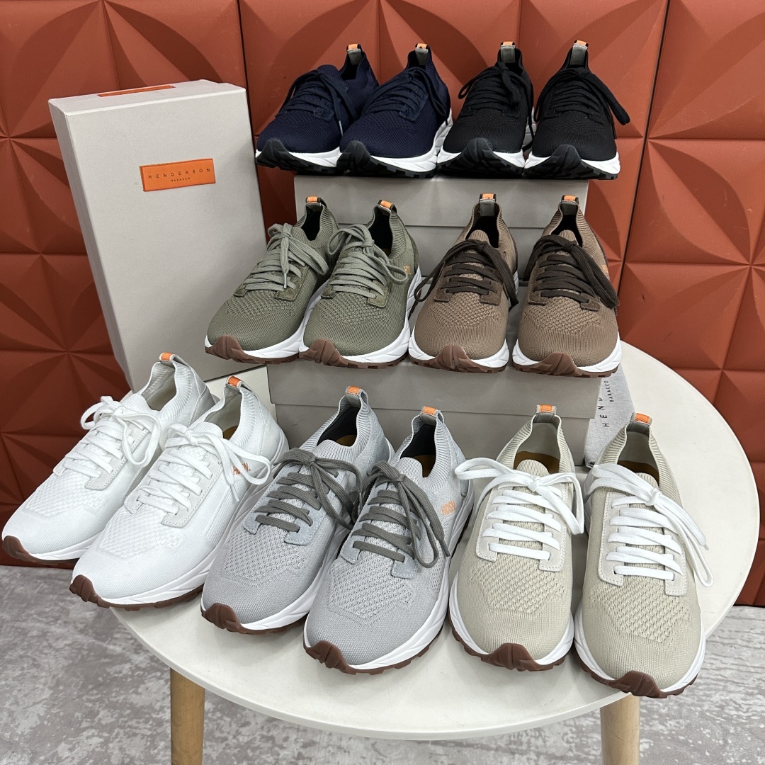 💋💍HDSN 家 Henderson Baracc* 新品纹路厚底运动鞋上新 新款男士飞织鞋 以