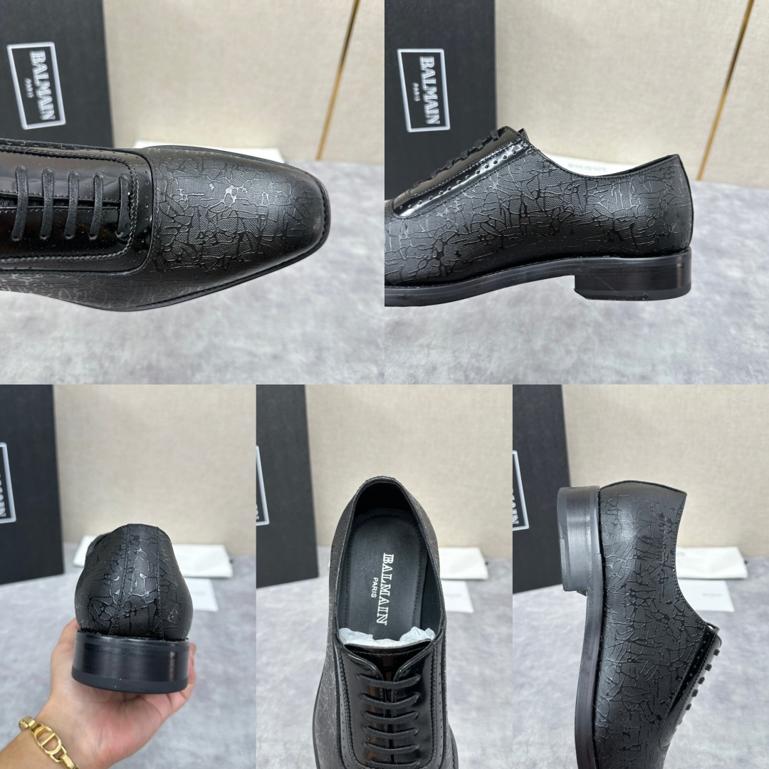 💋💍巴尔.曼新品  全新男士布洛克雕花正装🤵皮鞋，采用进口擦色开边珠亮皮制成，经典大尖头雕花设计 内里水