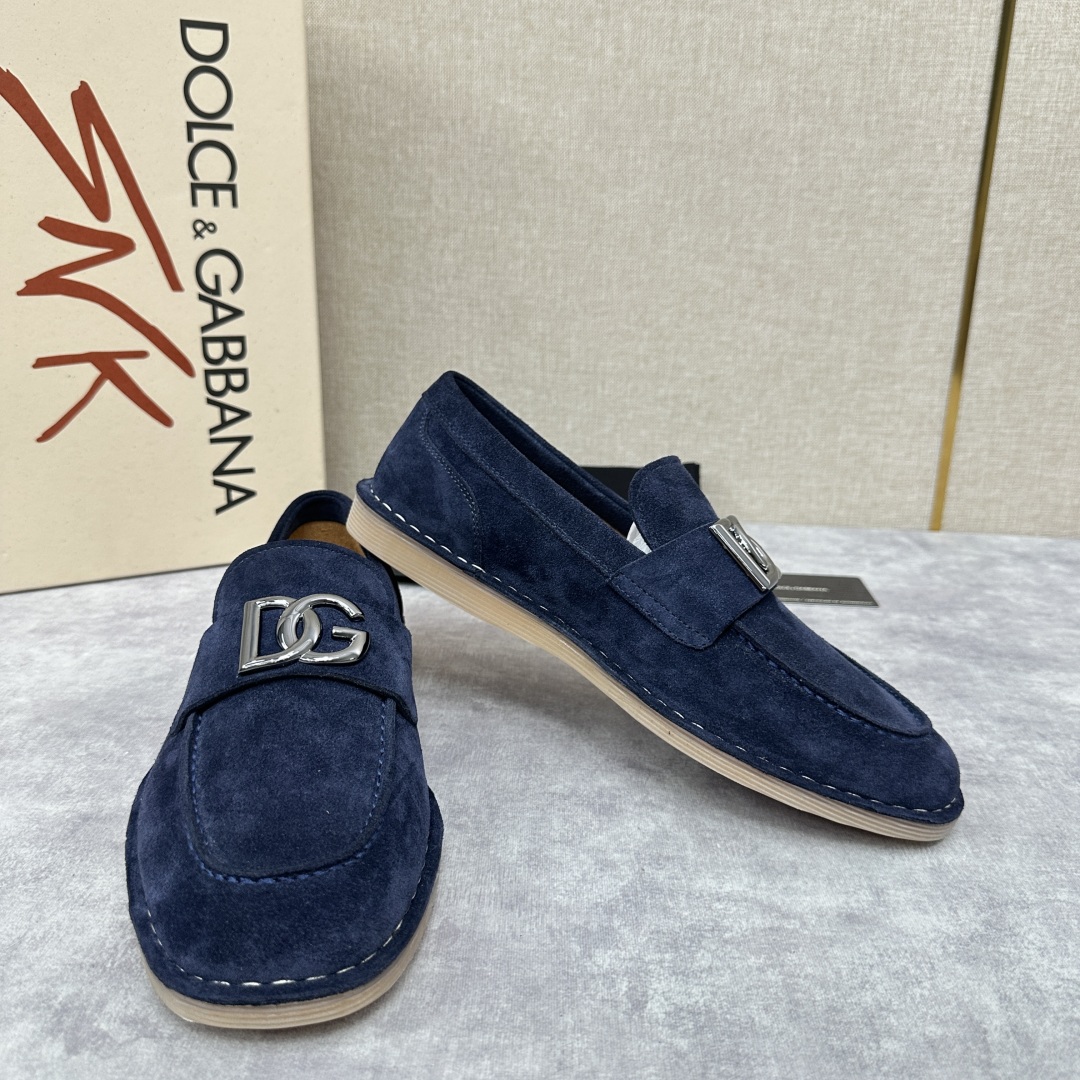 💋💍DG 家新品  牛皮莫卡辛鞋   官方  7,900  全新 New Florio 系列软质休闲乐福