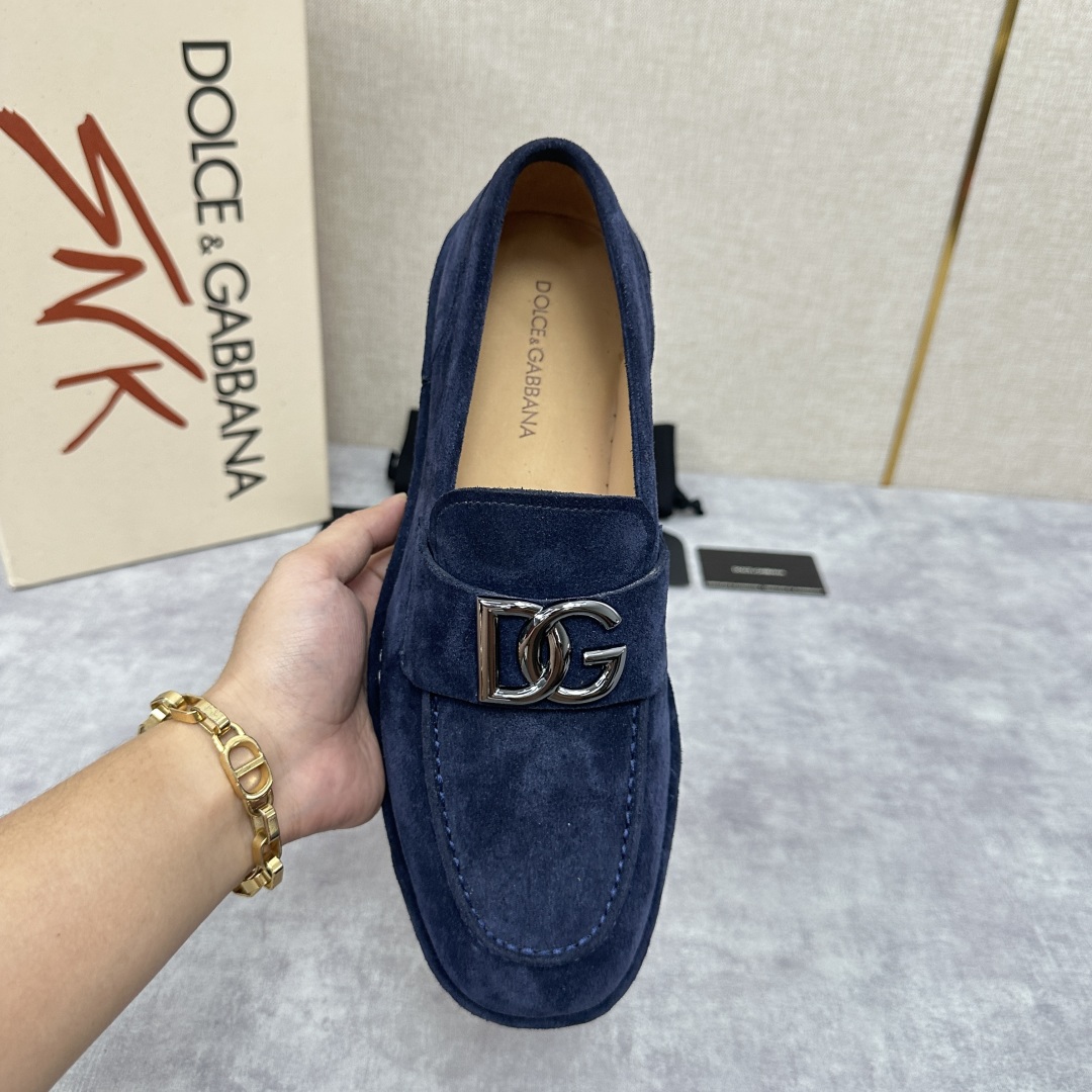 💋💍DG 家新品  牛皮莫卡辛鞋   官方  7,900  全新 New Florio 系列软质休闲乐福