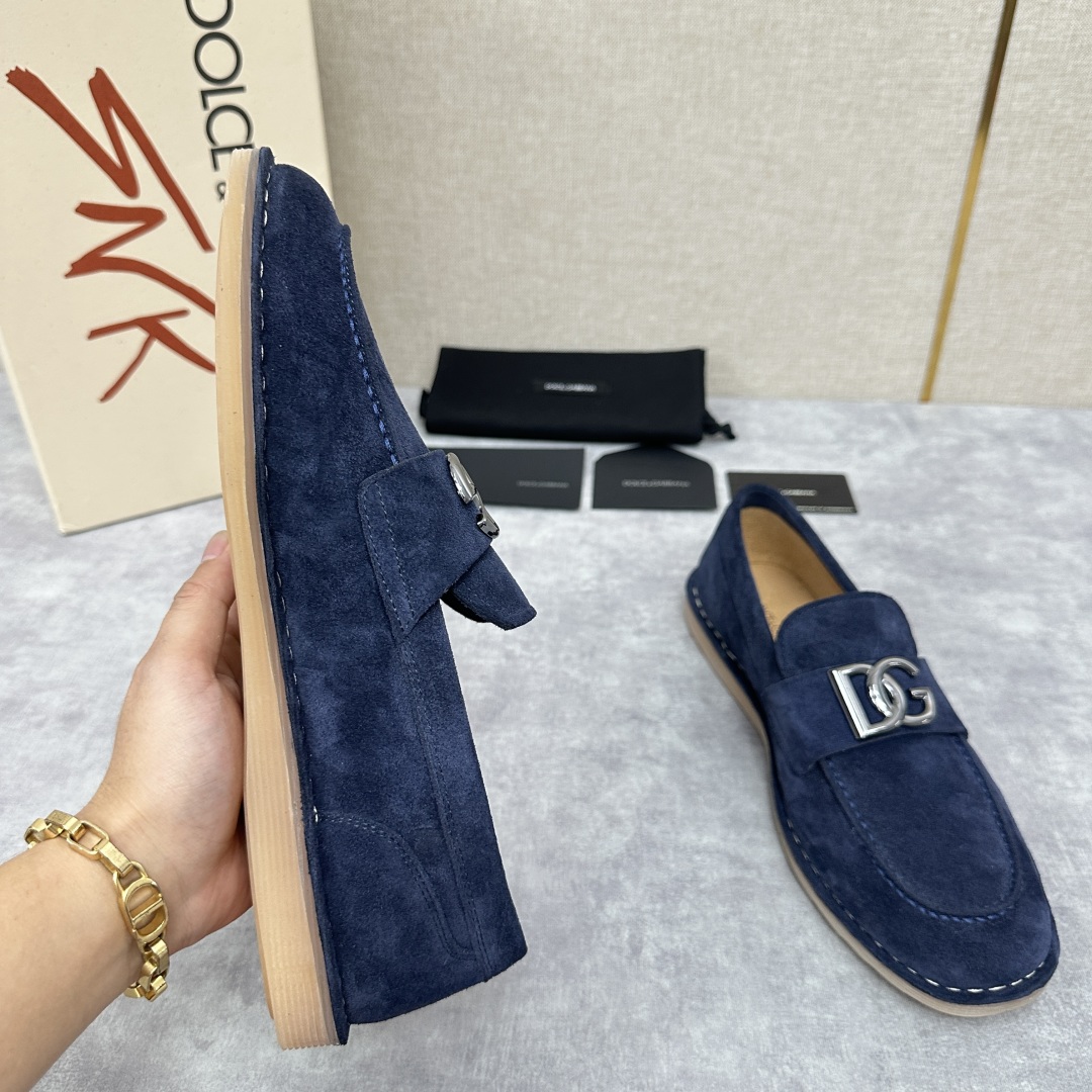 💋💍DG 家新品  牛皮莫卡辛鞋   官方  7,900  全新 New Florio 系列软质休闲乐福