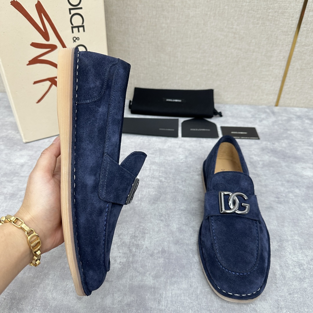 💋💍DG 家新品  牛皮莫卡辛鞋   官方  7,900  全新 New Florio 系列软质休闲乐福
