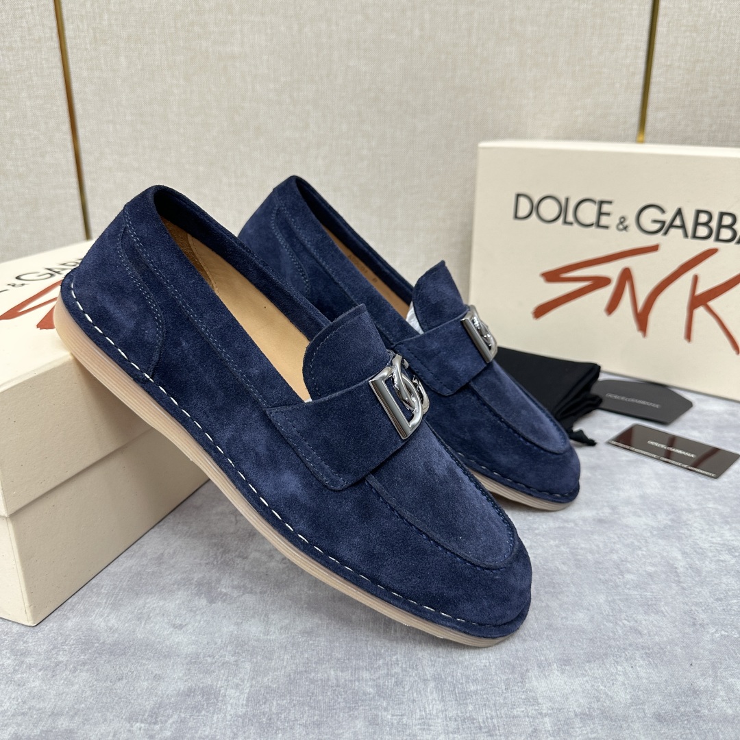 💋💍DG 家新品  牛皮莫卡辛鞋   官方  7,900  全新 New Florio 系列软质休闲乐福
