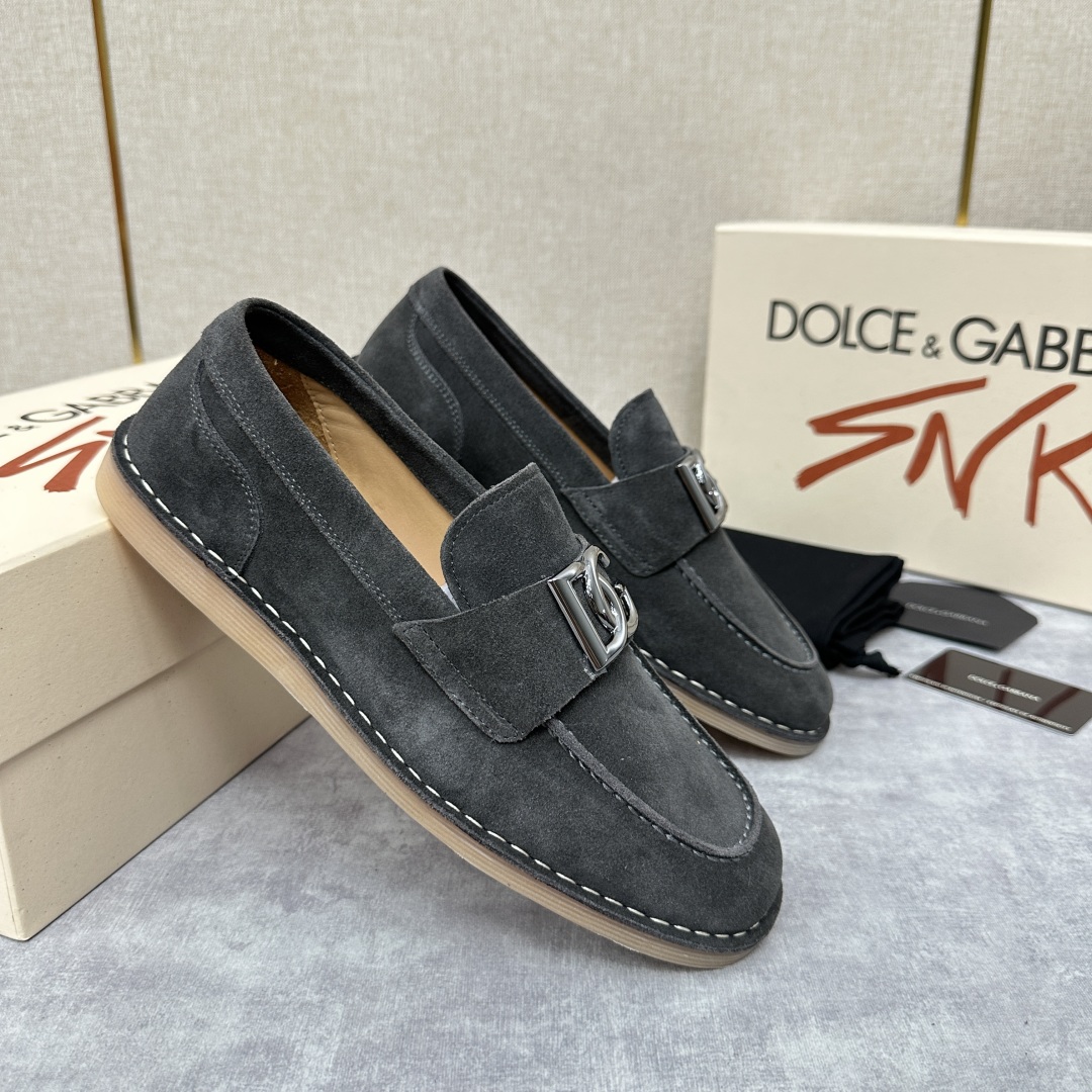 💋💍DG 家新品  牛皮莫卡辛鞋   官方  7,900  全新 New Florio 系列软质休闲乐福