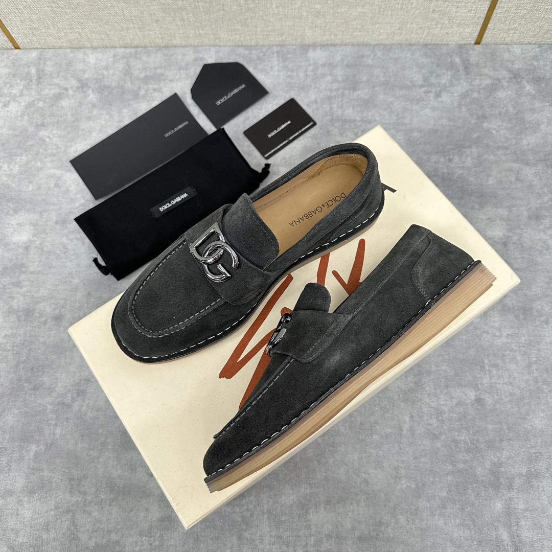 💋💍DG 家新品  牛皮莫卡辛鞋   官方  7,900  全新 New Florio 系列软质休闲乐福