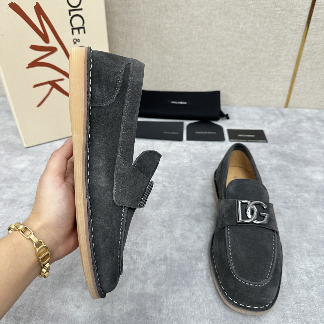 💋💍DG 家新品  牛皮莫卡辛鞋   官方  7,900  全新 New Florio 系列软质休闲乐福