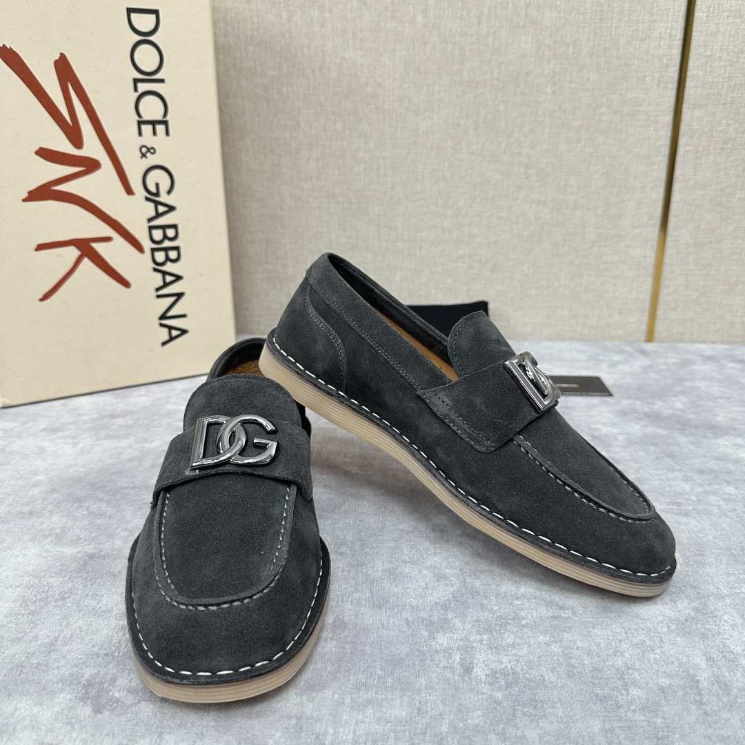 💋💍DG 家新品  牛皮莫卡辛鞋   官方  7,900  全新 New Florio 系列软质休闲乐福