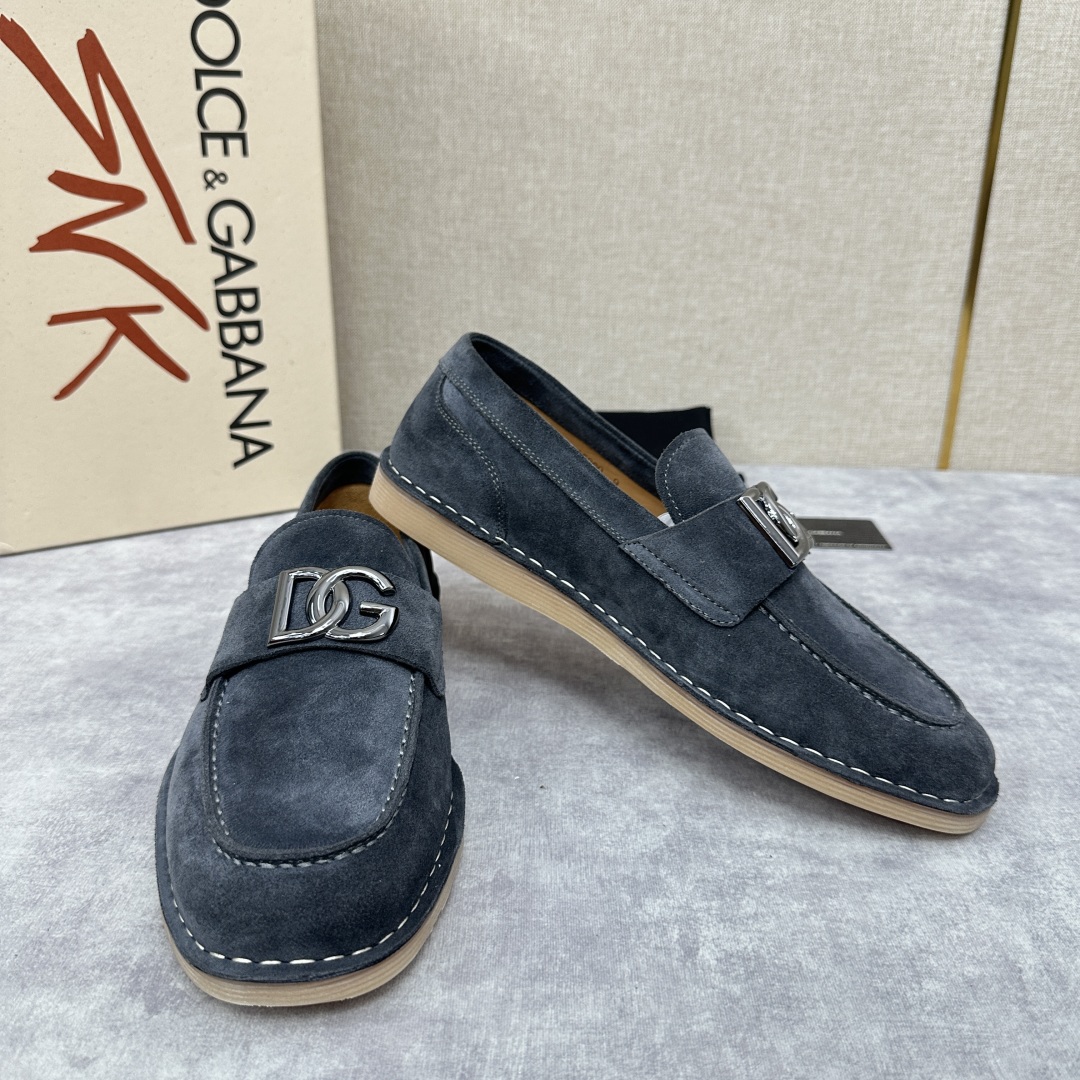 💋💍DG 家新品  牛皮莫卡辛鞋   官方  7,900  全新 New Florio 系列软质休闲乐福