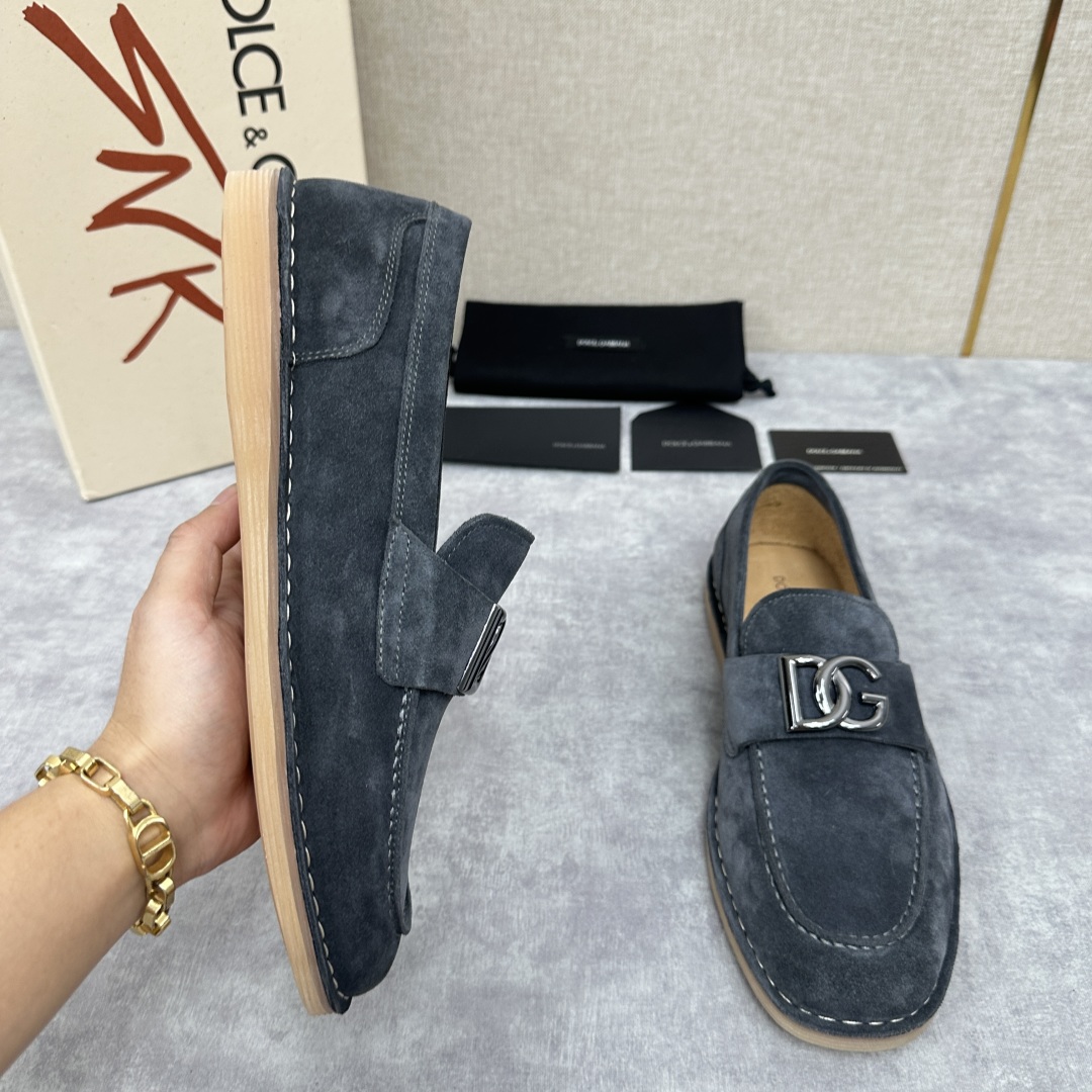 💋💍DG 家新品  牛皮莫卡辛鞋   官方  7,900  全新 New Florio 系列软质休闲乐福