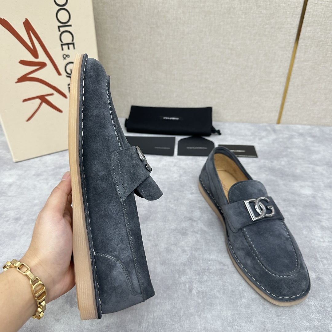 💋💍DG 家新品  牛皮莫卡辛鞋   官方  7,900  全新 New Florio 系列软质休闲乐福