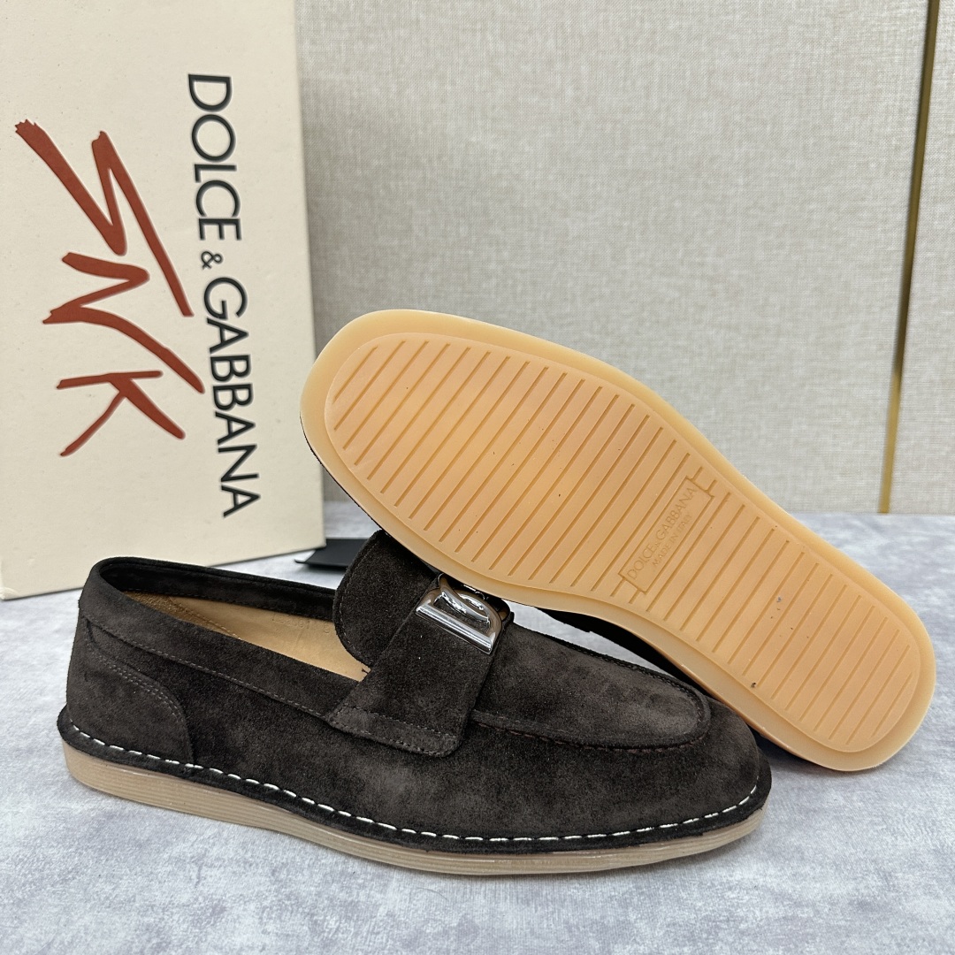 💋💍DG 家新品  牛皮莫卡辛鞋   官方  7,900  全新 New Florio 系列软质休闲乐福