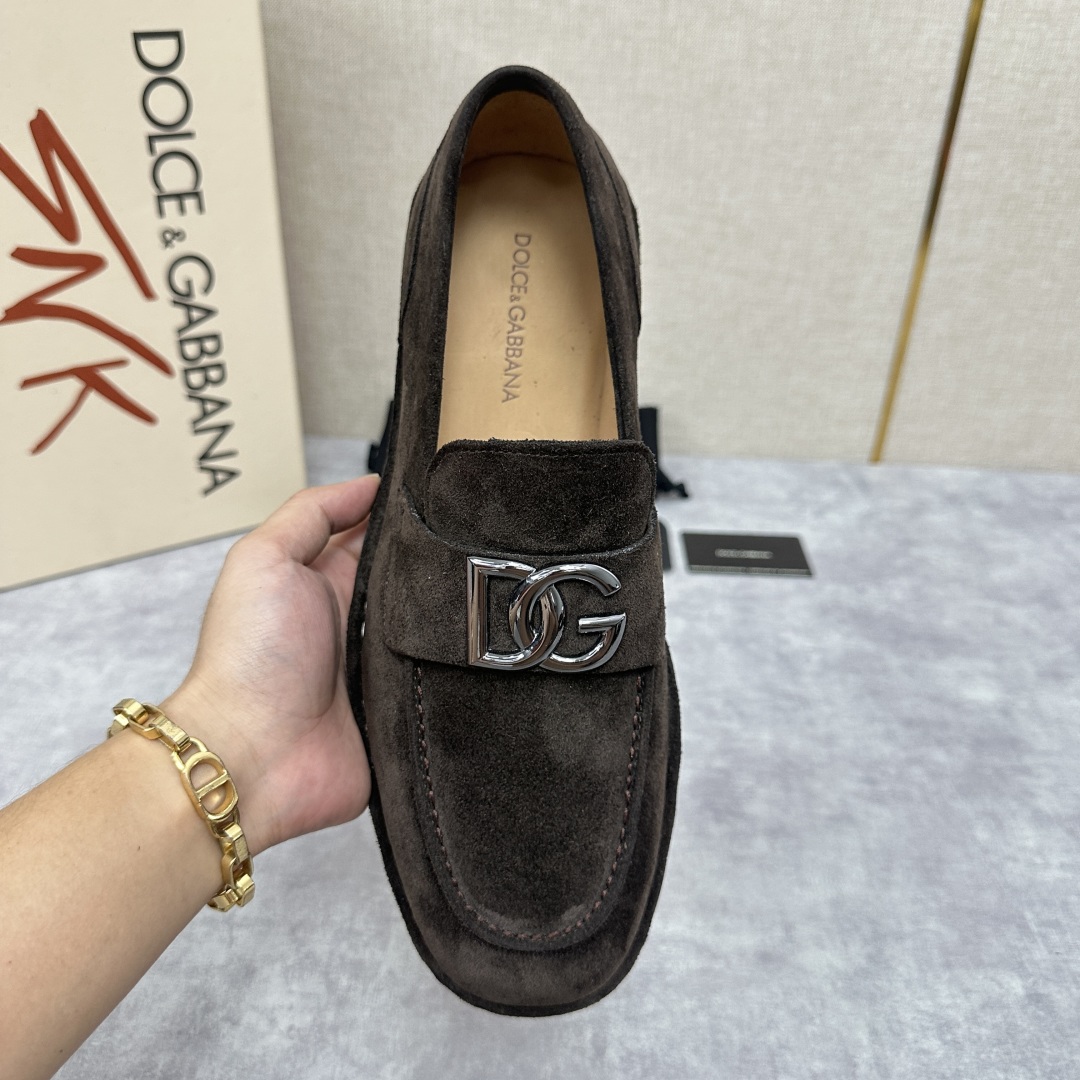 💋💍DG 家新品  牛皮莫卡辛鞋   官方  7,900  全新 New Florio 系列软质休闲乐福