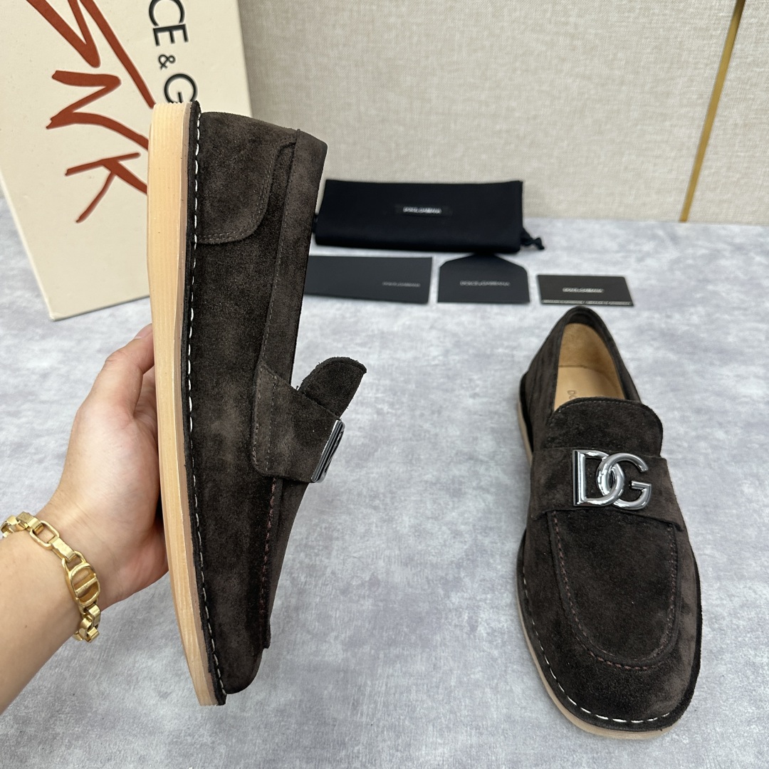 💋💍DG 家新品  牛皮莫卡辛鞋   官方  7,900  全新 New Florio 系列软质休闲乐福