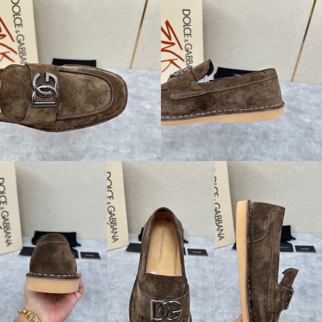 💋💍DG 家新品  牛皮莫卡辛鞋   官方  7,900  全新 New Florio 系列软质休闲乐福