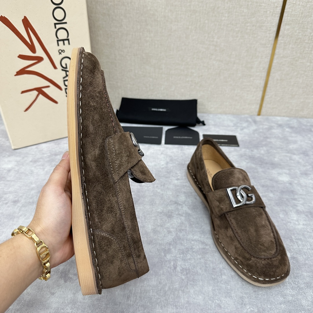 💋💍DG 家新品  牛皮莫卡辛鞋   官方  7,900  全新 New Florio 系列软质休闲乐福