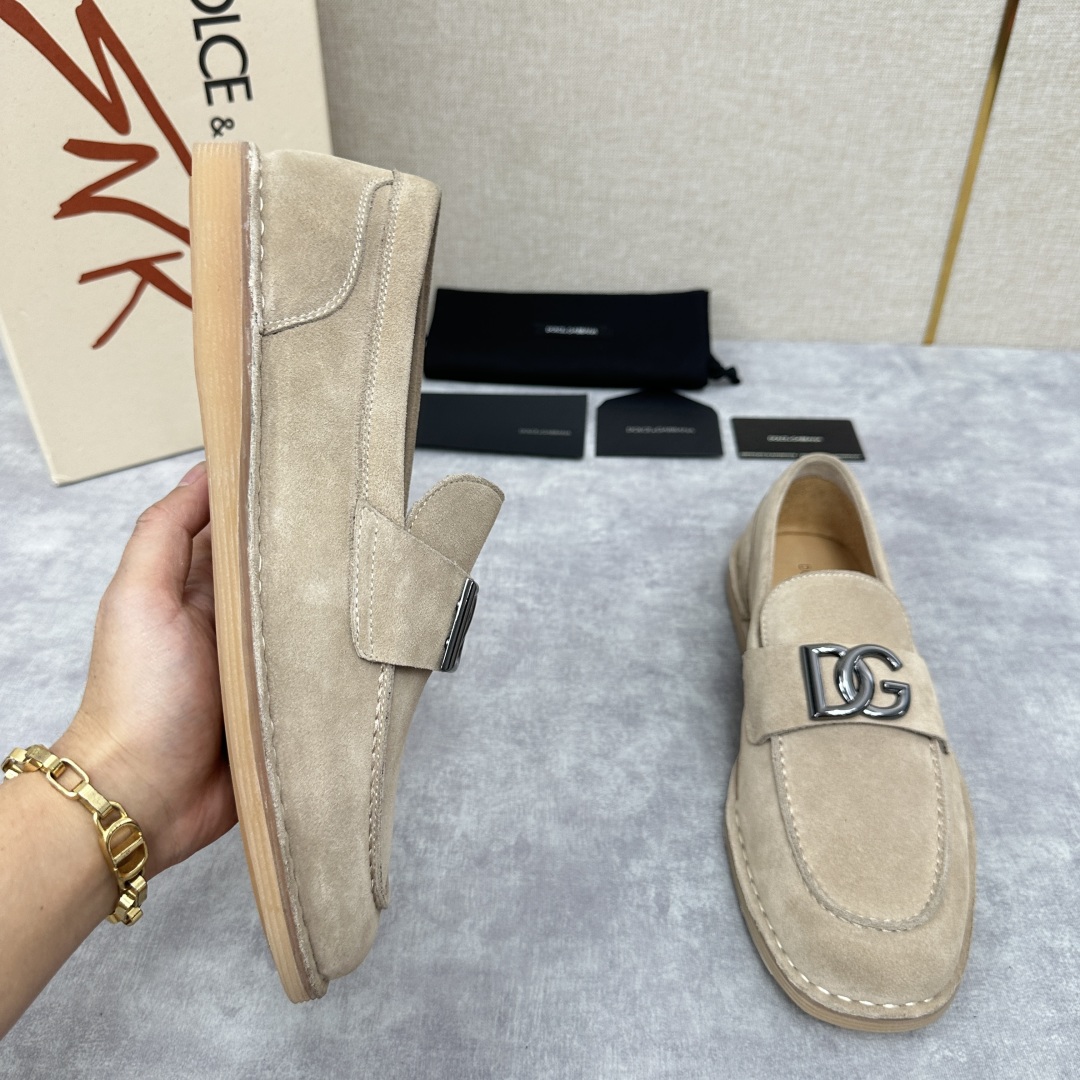 💋💍DG 家新品  牛皮莫卡辛鞋   官方  7,900  全新 New Florio 系列软质休闲乐福
