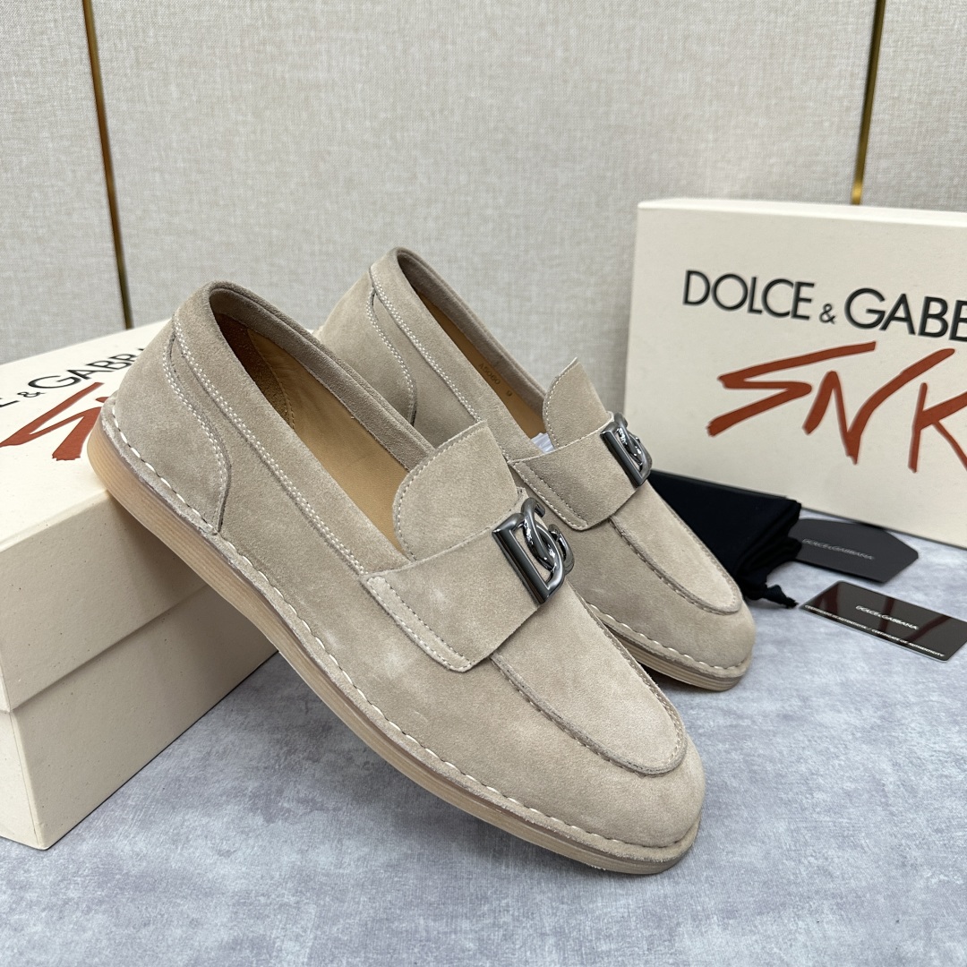 💋💍DG 家新品  牛皮莫卡辛鞋   官方  7,900  全新 New Florio 系列软质休闲乐福