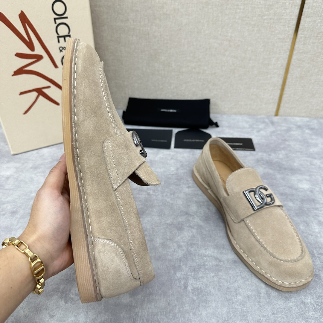 💋💍DG 家新品  牛皮莫卡辛鞋   官方  7,900  全新 New Florio 系列软质休闲乐福