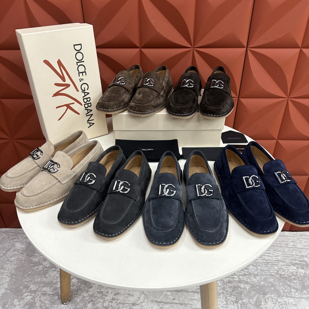 💋💍DG 家新品  牛皮莫卡辛鞋   官方  7,900  全新 New Florio 系列软质休闲乐福