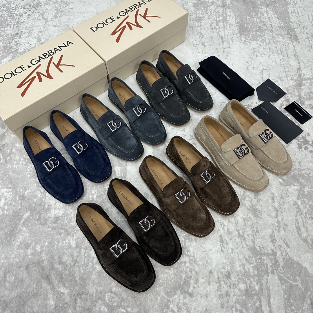 💋💍DG 家新品  牛皮莫卡辛鞋   官方  7,900  全新 New Florio 系列软质休闲乐福