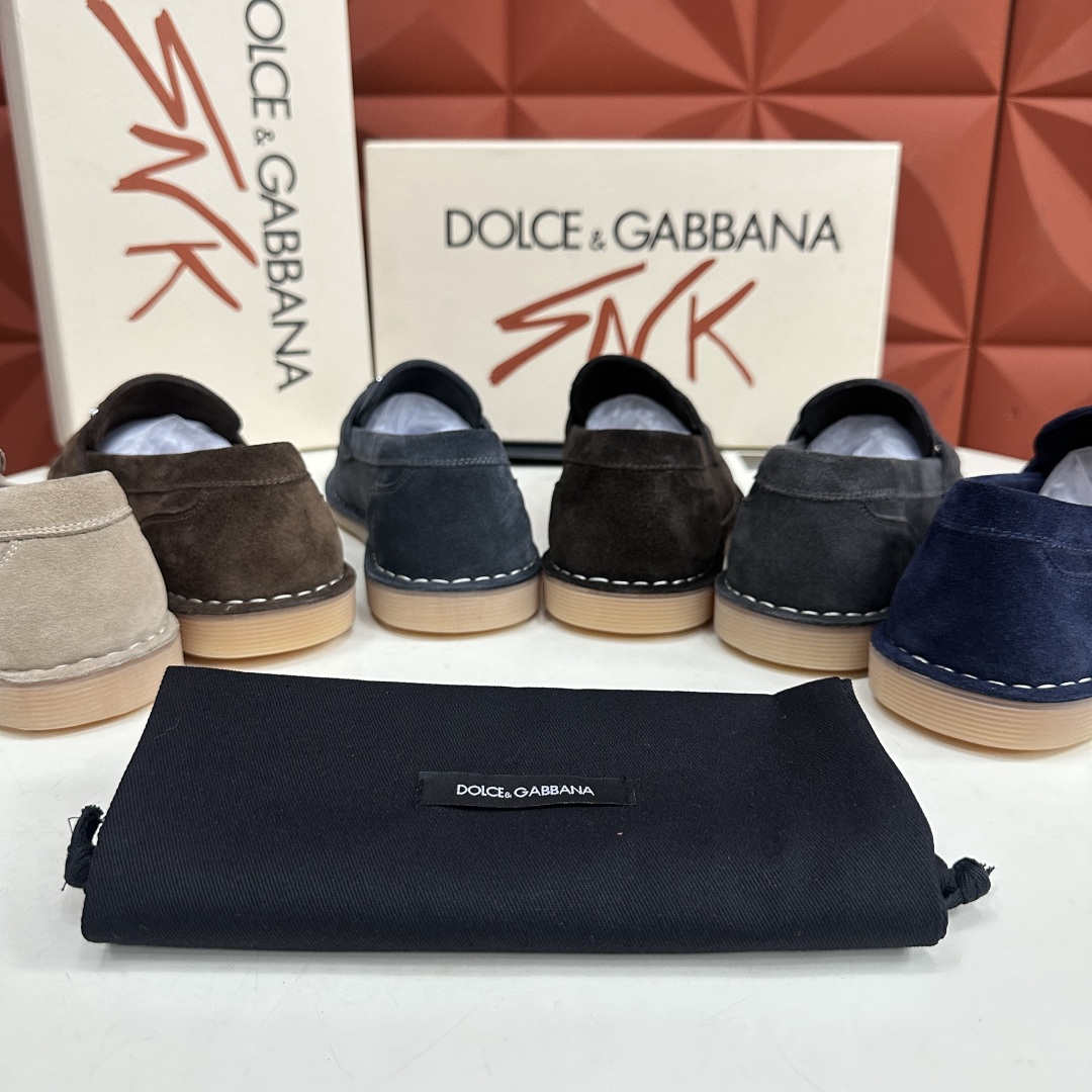 💋💍DG 家新品  牛皮莫卡辛鞋   官方  7,900  全新 New Florio 系列软质休闲乐福