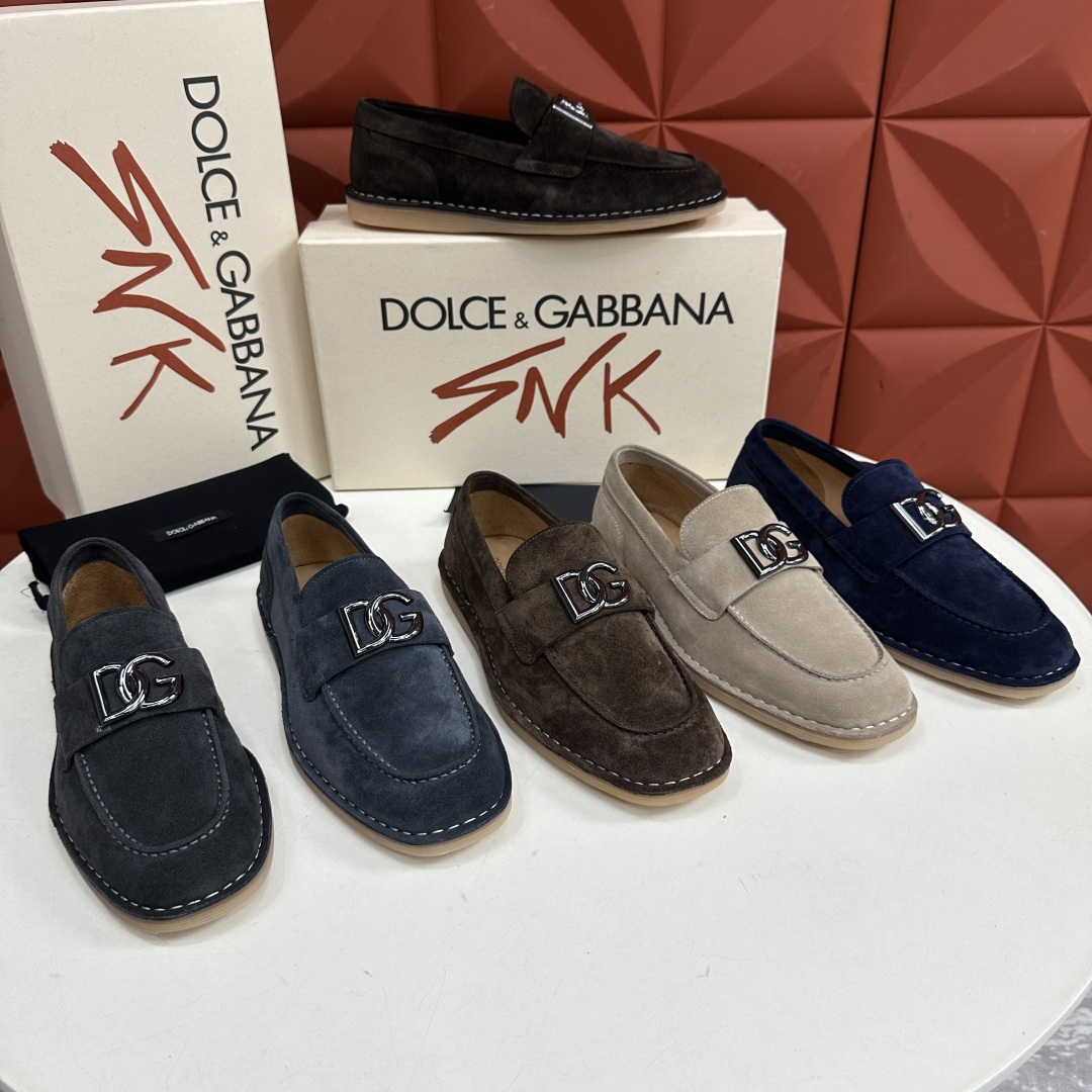 💋💍DG 家新品  牛皮莫卡辛鞋   官方  7,900  全新 New Florio 系列软质休闲乐福