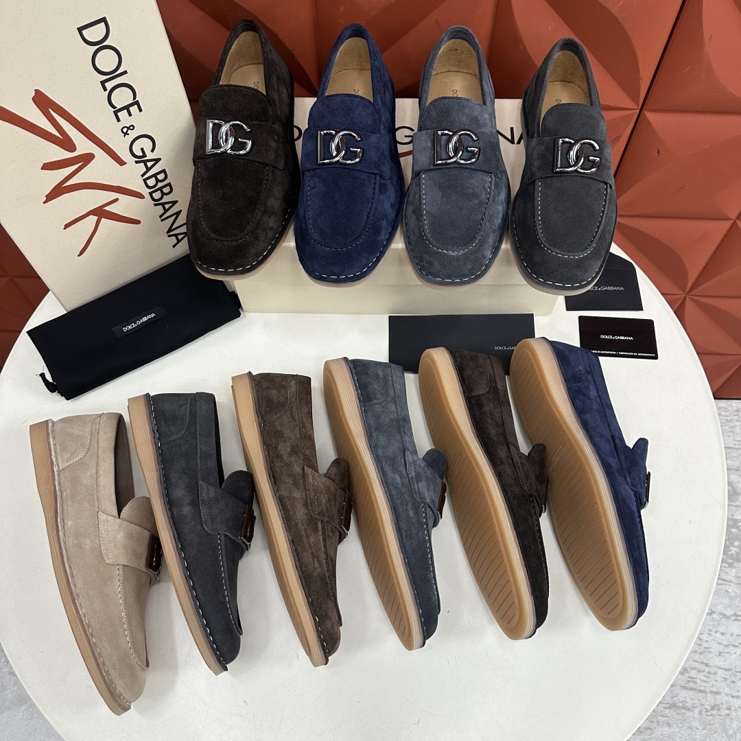 💋💍DG 家新品  牛皮莫卡辛鞋   官方  7,900  全新 New Florio 系列软质休闲乐福