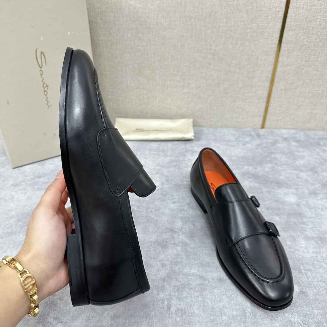 💋💍Santo*i (圣-东-尼）  男士新品  牛皮正装鞋皮鞋   意大利纯手工鞋履品牌的每一双鞋设计