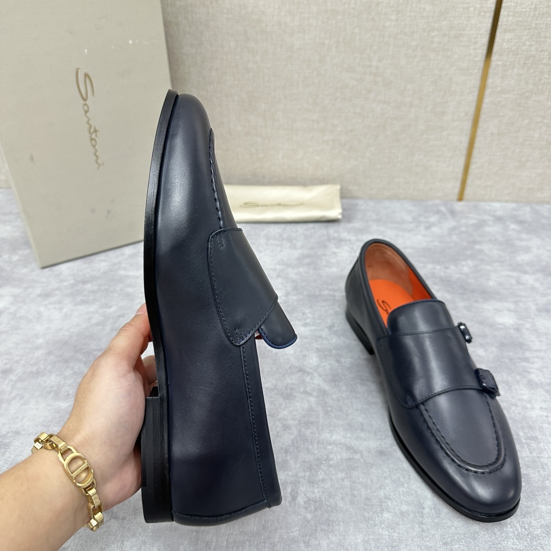 💋💍Santo*i (圣-东-尼) 男士新品 牛皮正装鞋皮鞋 意大利纯手工鞋履品牌的每一双鞋设计
