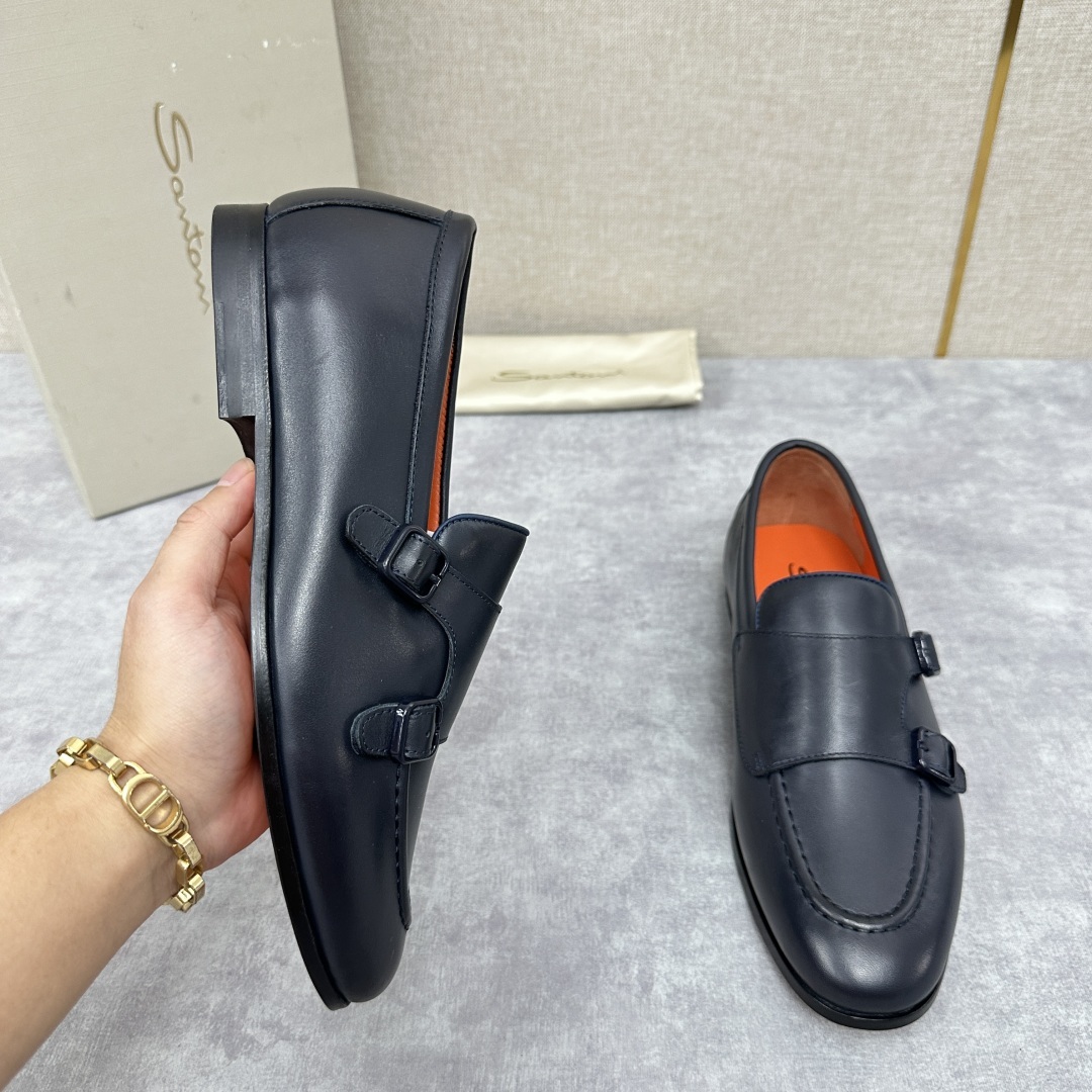 💋💍Santo*i (圣-东-尼) 男士新品 牛皮正装鞋皮鞋 意大利纯手工鞋履品牌的每一双鞋设计
