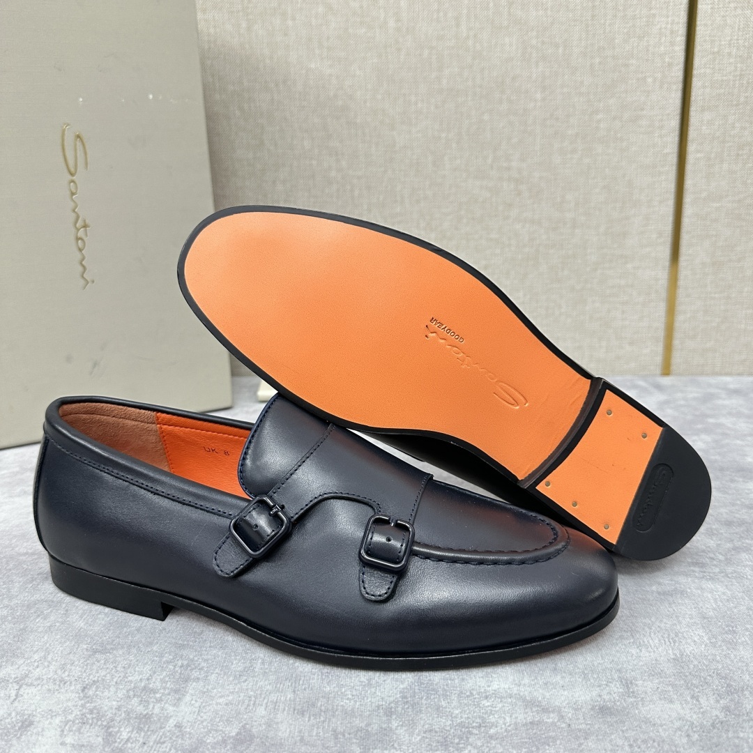 💋💍Santo*i (圣-东-尼) 男士新品 牛皮正装鞋皮鞋 意大利纯手工鞋履品牌的每一双鞋设计